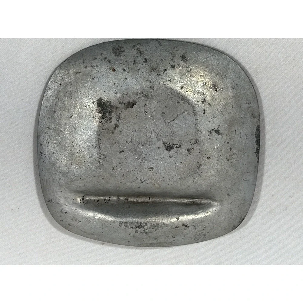 Vintage Pewter Ashtray Colonnade Hotel Virginia Old Money Retro Souvenir Decor